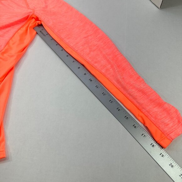 Danskin Now Women's Size Medium Top Athletic Long Sleeve Fitted Orange Preowned - Picture 10 of 13